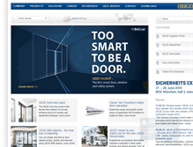 Tablet Screenshot of geze.com