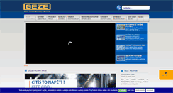 Desktop Screenshot of geze.cz
